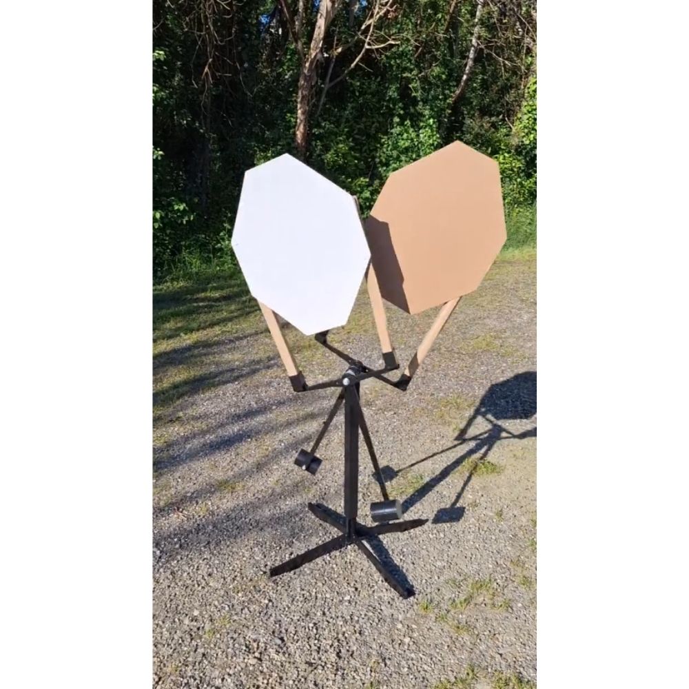 Double Bobber IPSC, cible basculante latérale pour deux cibles carton ACD