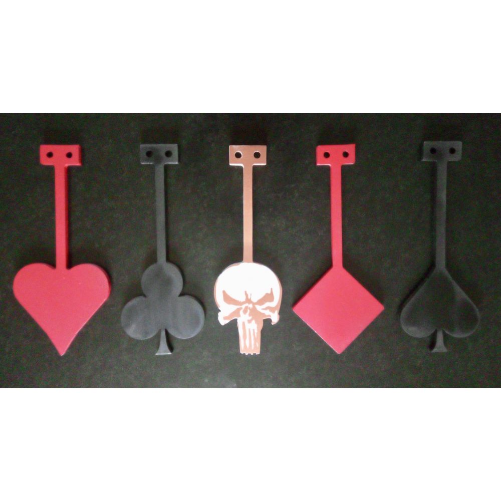 5 Gongs "POKER D'AS", tous calibres, funshoot