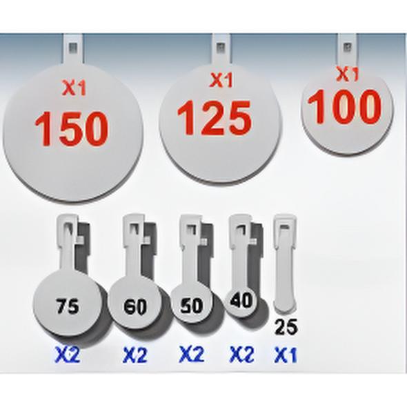 KIT Complet "NRL22Lr", PRS22, 12 Targets + 12 Crochets blindés + 4 KYL