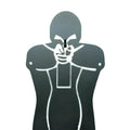 Gong de tir "CNT5", silhouette sur pied + pochoir métal inclus | Arme de Poing