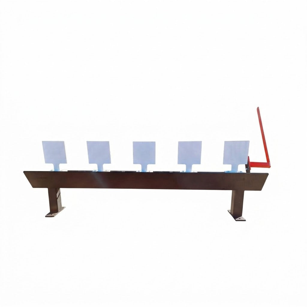 "RACK TAR", 5 gongs 200x200x12, tous calibres, à relevage par corde