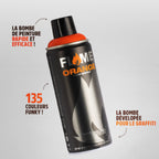 Peinture acrylique en aérosol 400ml, différentes couleurs