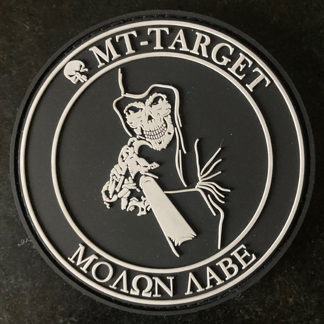 Patch PVC "MT-Target" , "BLACK RIPPER"   diamètre 8cm