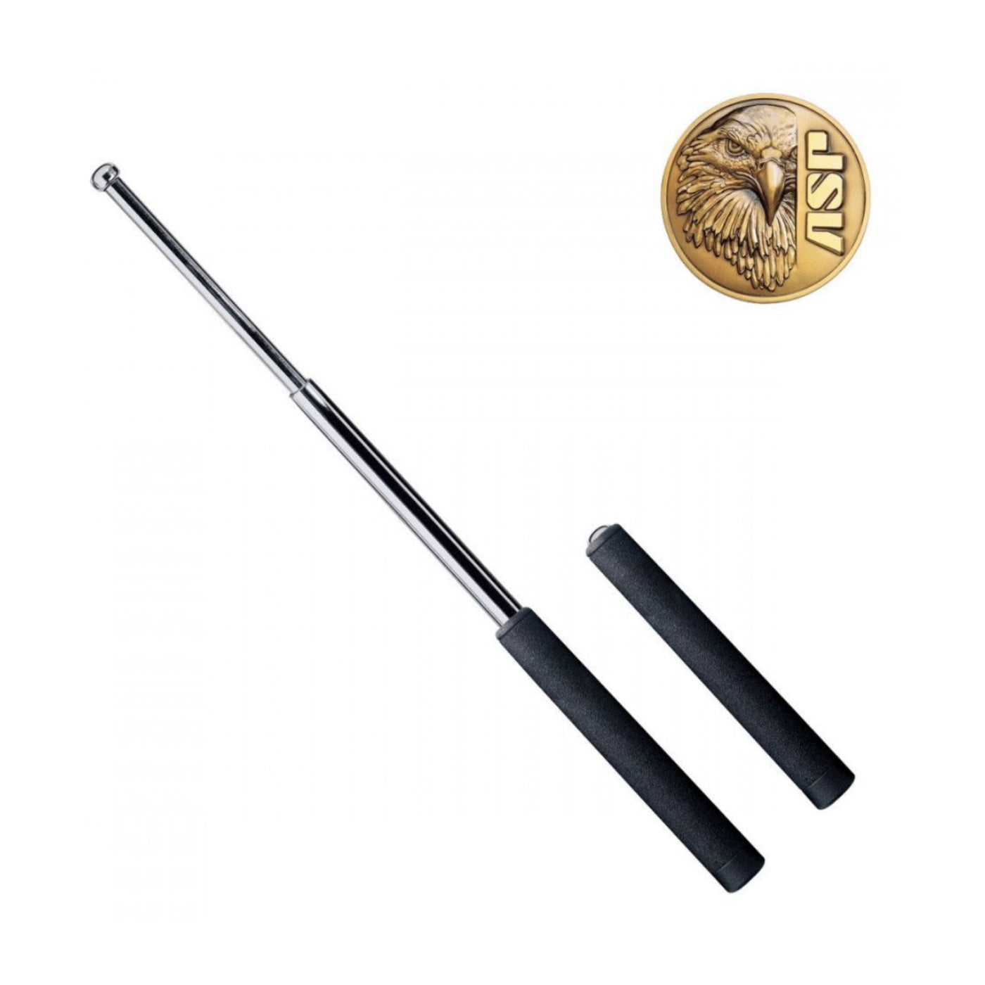 Bâton télescopique ASP 21pouces, Chrome