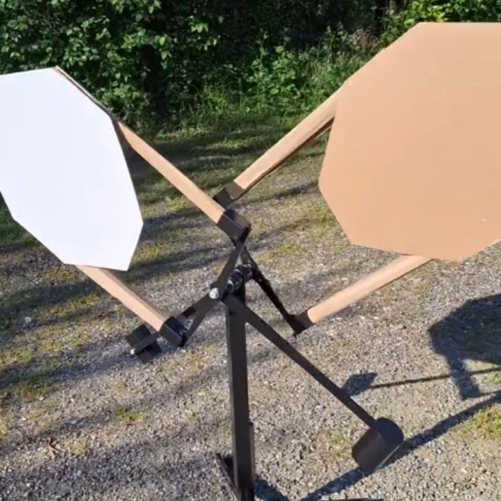 Double Bobber IPSC, cible basculante latérale pour deux cibles carton ACD