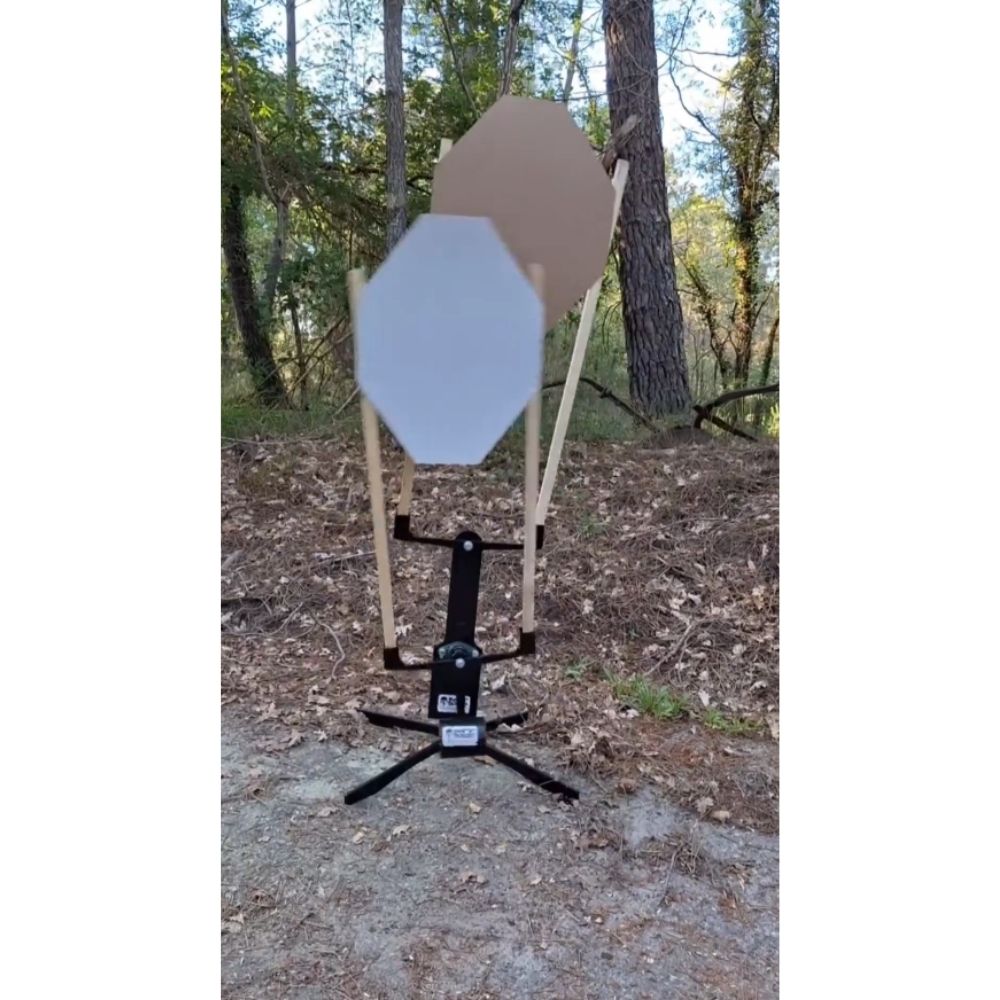 Double Monkey IPSC, cible au mouvement aléatoire pour deux cibles carton