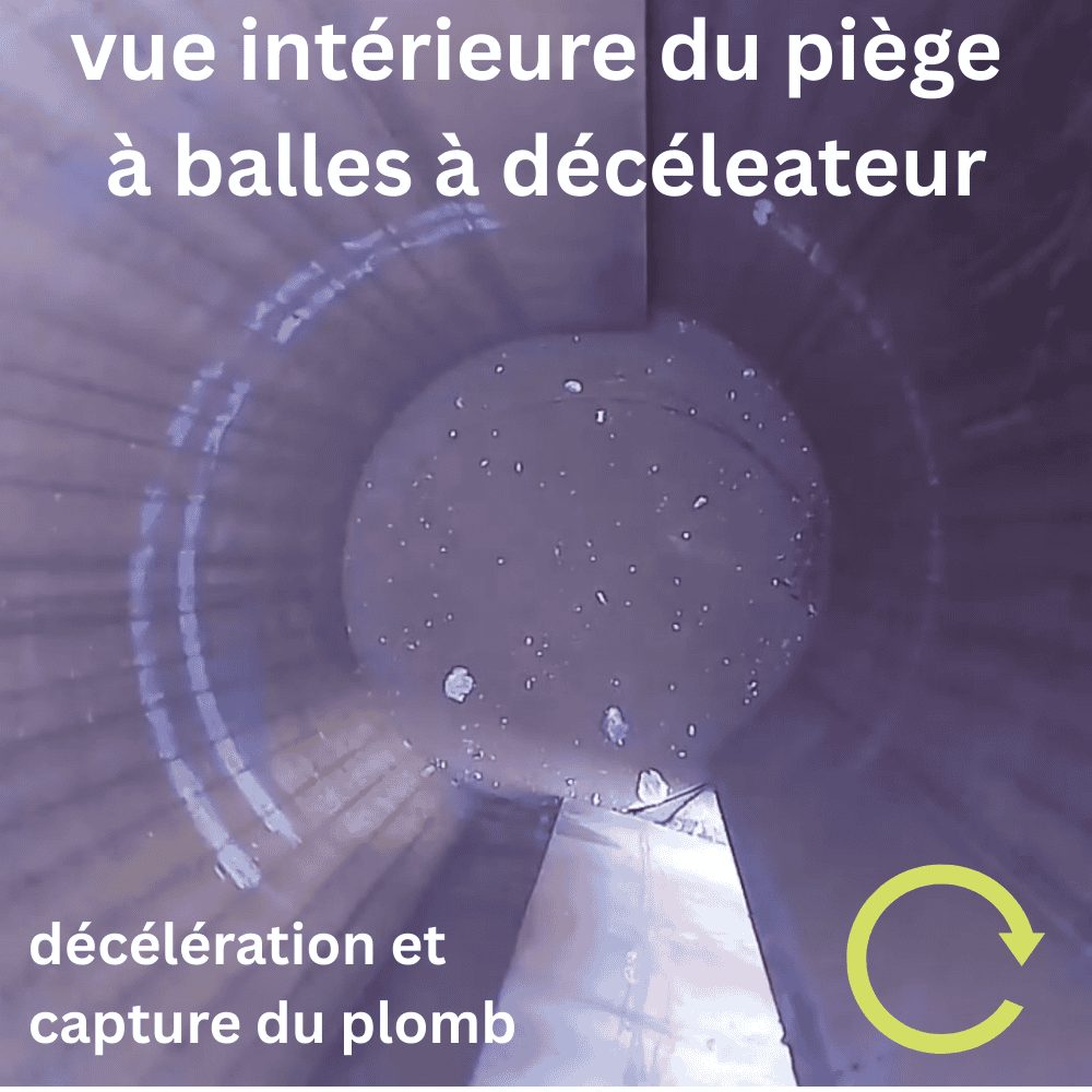 Piège à balles à décélérateur, tous calibres jusqu'au 300WM