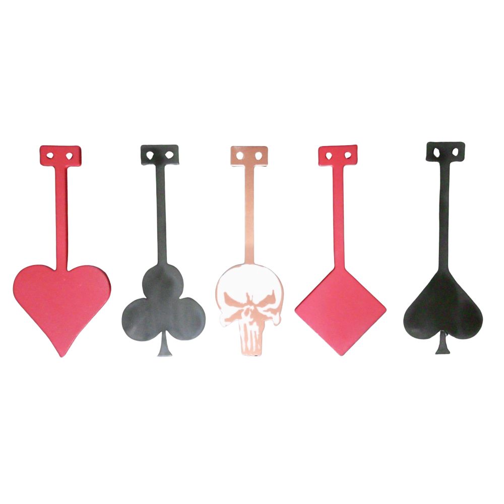 5 Gongs "POKER D'AS", tous calibres, funshoot
