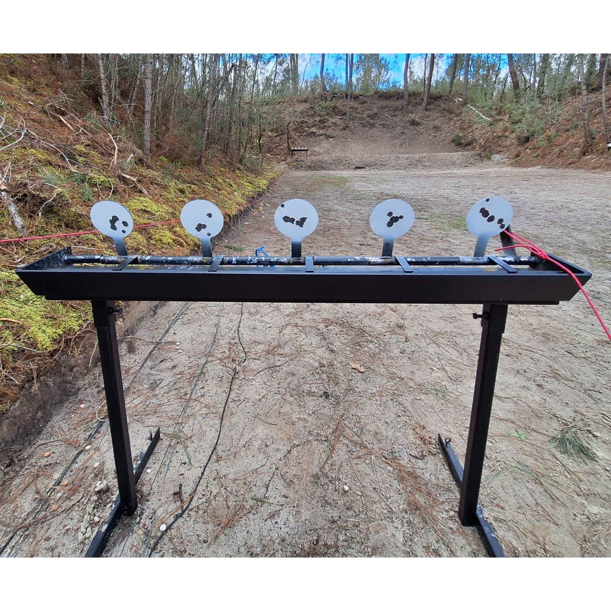 Gong de tir Rack TAR 22 LR | Ciblerie officielle TAR 22 | À relevage par câble idéal extérieur